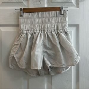 Free People FP Movement Shorts Athletic Sz medium white "The Way Home"